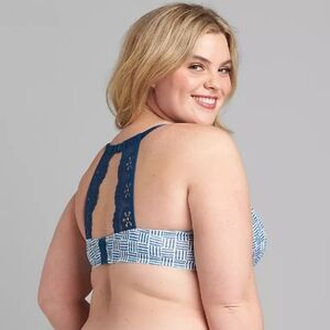 NWT Cacique Lace Back Cotton Lightly Lined T-shirt Bra